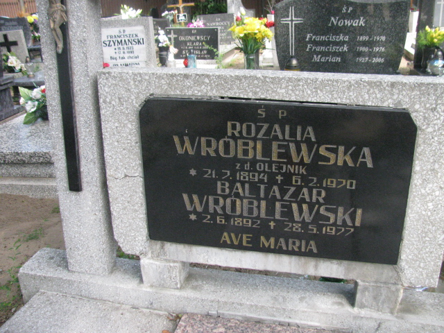 Rozalia Wróblewska 1894 Bydgoszcz - Grobonet - Wyszukiwarka osób pochowanych