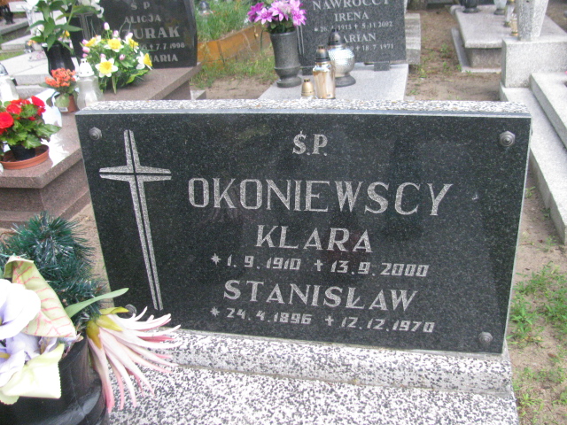 Stanisław Okoniewski 1896 Bydgoszcz - Grobonet - Wyszukiwarka osób pochowanych