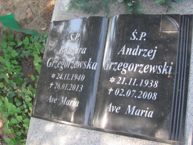 Andrzej Grzegorzewski 1938 Bydgoszcz - Grobonet - Wyszukiwarka osób pochowanych