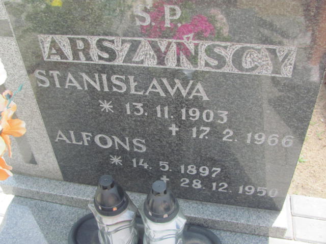 Alfons Arszyński 1897 Bydgoszcz - Grobonet - Wyszukiwarka osób pochowanych