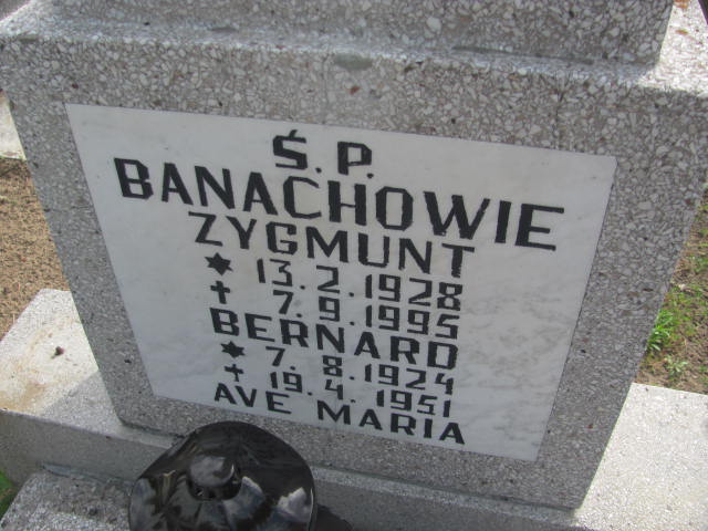 Zygmunt Banach 1928 Bydgoszcz - Grobonet - Wyszukiwarka osób pochowanych