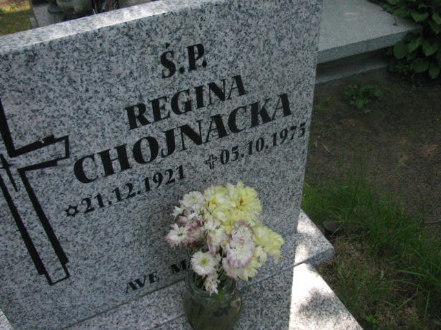 Regina Chojnacka 1921 Bydgoszcz - Grobonet - Wyszukiwarka osób pochowanych