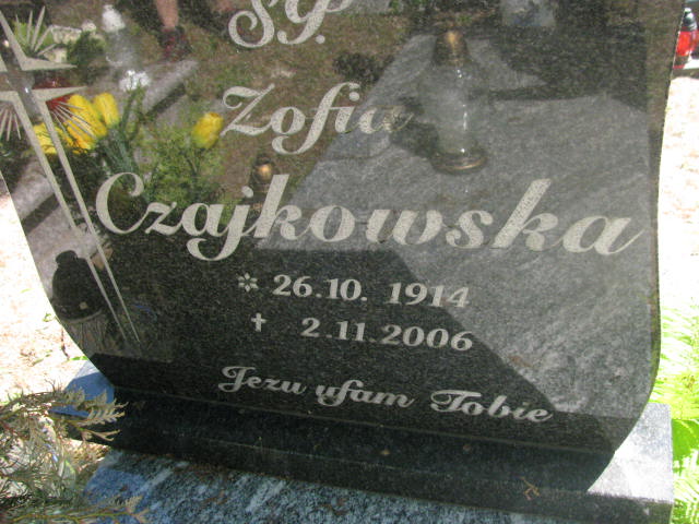 Zofia Czajkowska 1914 Bydgoszcz - Grobonet - Wyszukiwarka osób pochowanych