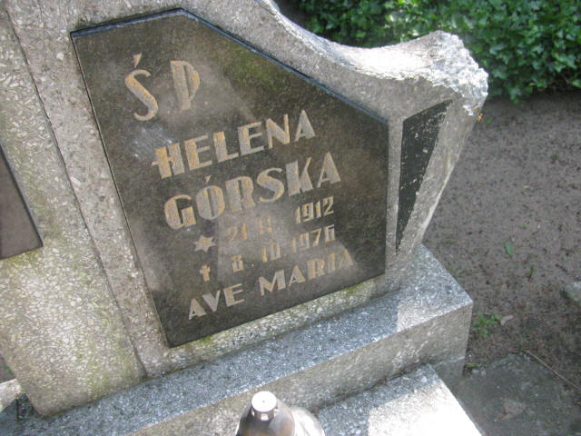 Helena Górska 1912 Bydgoszcz - Grobonet - Wyszukiwarka osób pochowanych