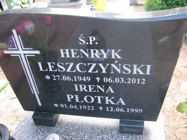 Irena Płotka 1922 Bydgoszcz - Grobonet - Wyszukiwarka osób pochowanych