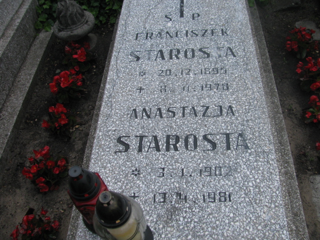 Franciszek Starosta 1895 Bydgoszcz - Grobonet - Wyszukiwarka osób pochowanych