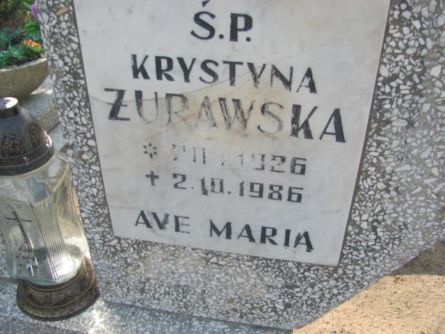Krystyna Żurawska 1926 Bydgoszcz - Grobonet - Wyszukiwarka osób pochowanych