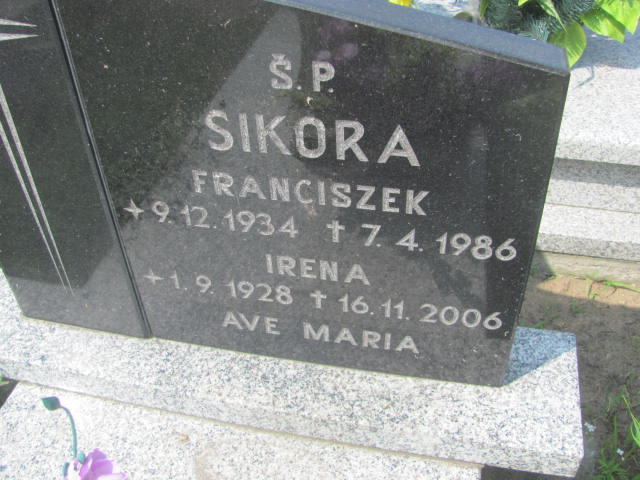 Franciszek Sikora 1934 Bydgoszcz - Grobonet - Wyszukiwarka osób pochowanych