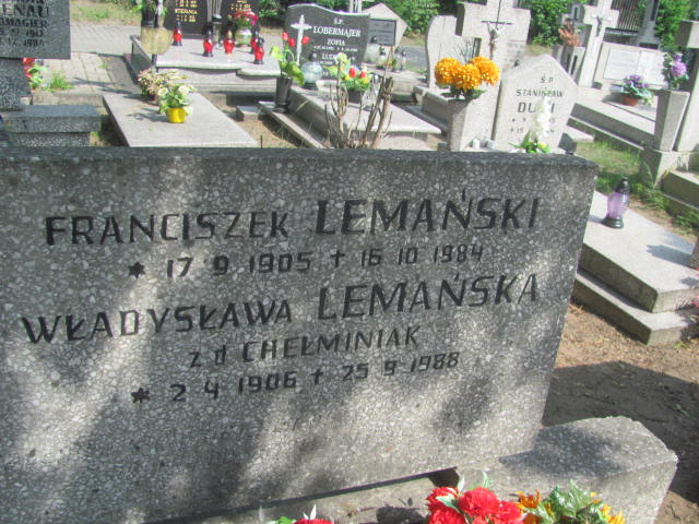 Franciszek Lemański 1905 Bydgoszcz - Grobonet - Wyszukiwarka osób pochowanych